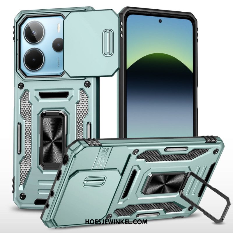 Hoesje Voor Xiaomi Redmi Note 14 5g Ultra Duurzaam Met Standaard En Lensbeschermer
