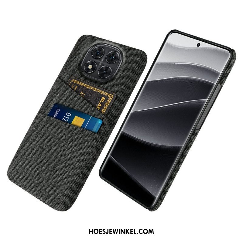 Hoesje Voor Xiaomi Redmi Note 14 Pro 5g Stoffen Kaarthouder