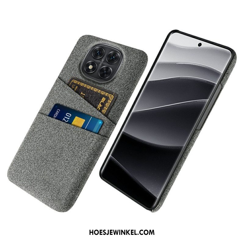 Hoesje Voor Xiaomi Redmi Note 14 Pro 5g Stoffen Kaarthouder
