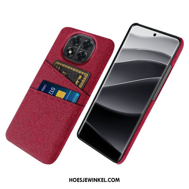 Hoesje Voor Xiaomi Redmi Note 14 Pro 5g Stoffen Kaarthouder