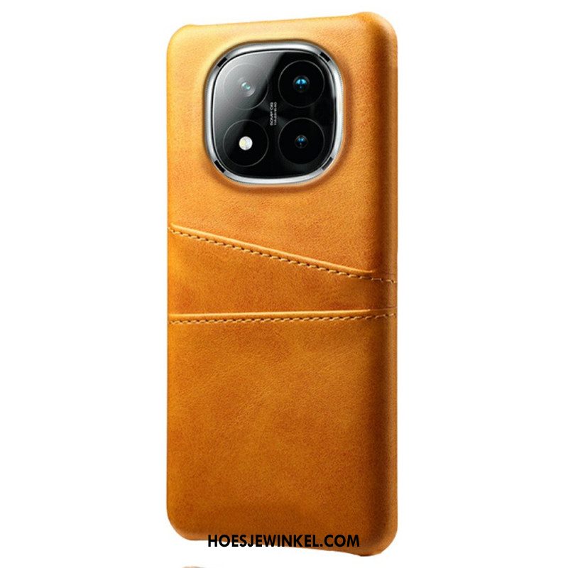 Hoesje Voor Xiaomi Redmi Note 14 Pro Plus 5g Kaarthouder Met Lederlook