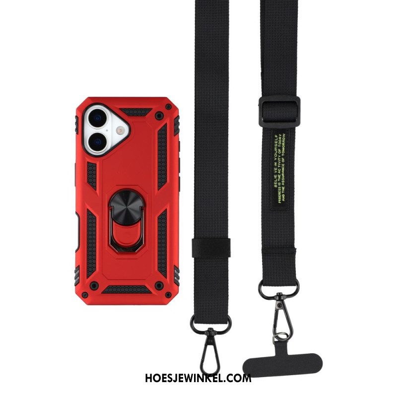 Hoesje Voor iPhone 17 Bescherming Van Militaire Kwaliteit Met Schouderriem