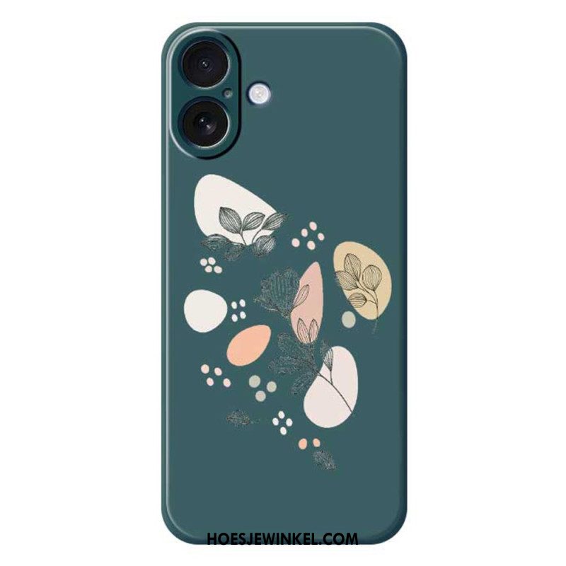 Hoesje Voor iPhone 17 Getekende Bladeren