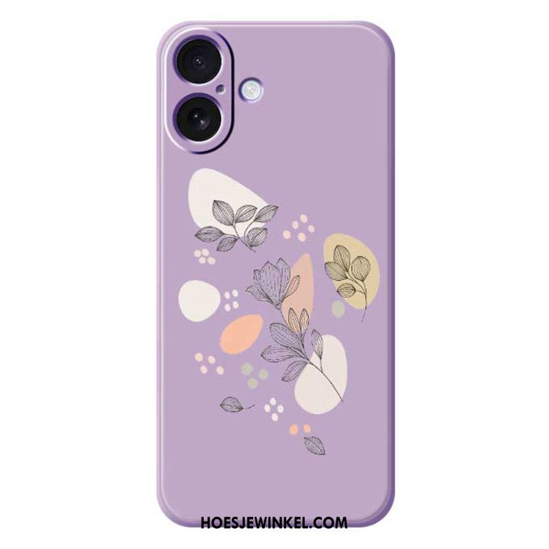 Hoesje Voor iPhone 17 Getekende Bladeren