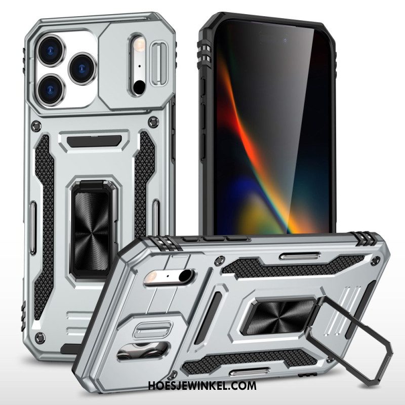 Hoesje Voor iPhone 17 Pro Schuifbare Lensbeschermer En Houder