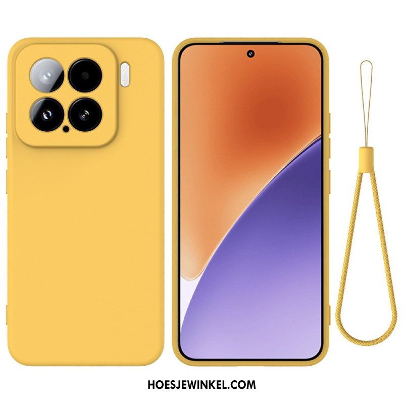 Hoesje Xiaomi 15 Bandje Van Vloeibaar Siliconen