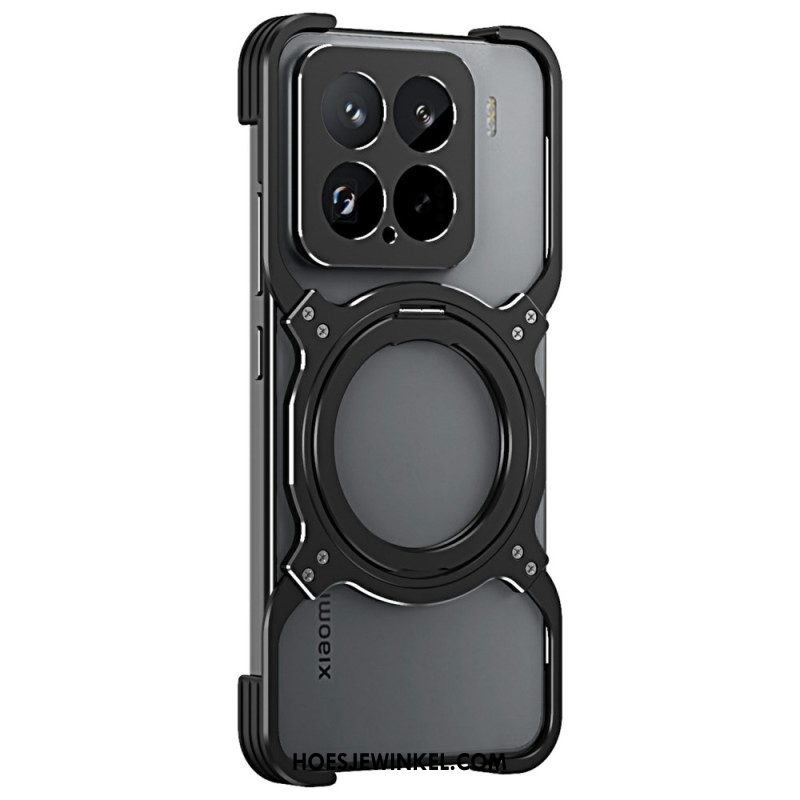 Hoesje Xiaomi 15 Metalen Standaard En Bumper Bescherming Hoesje