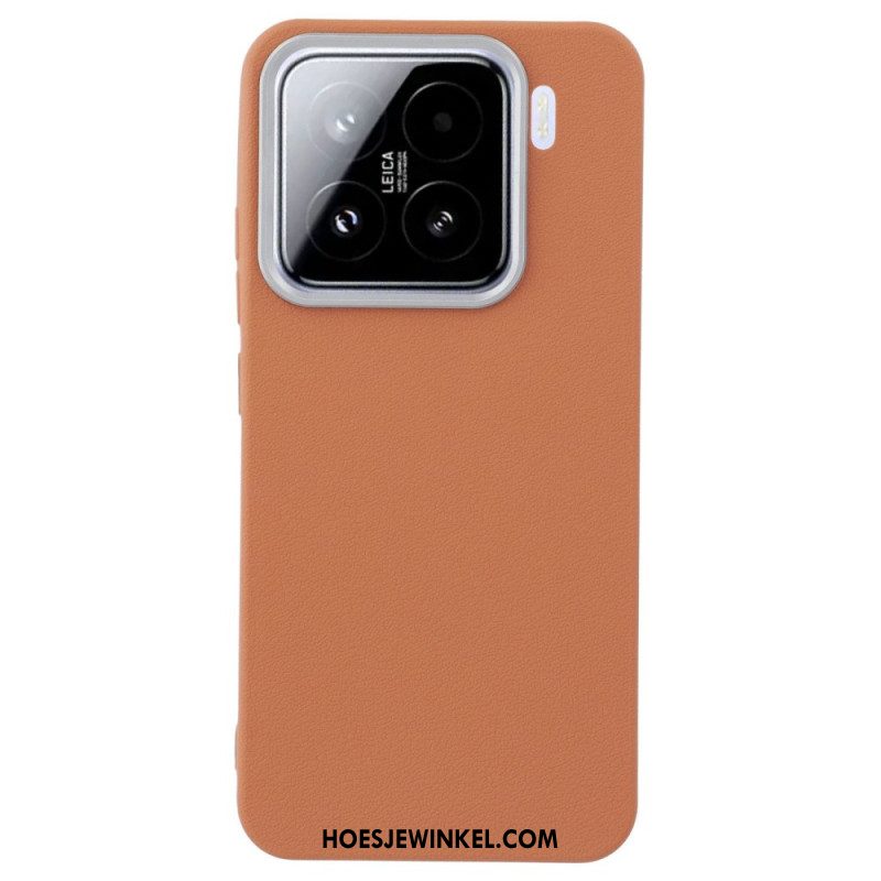 Hoesje Xiaomi 15 Pro Imitatieleer Textuur Bescherming Hoesje