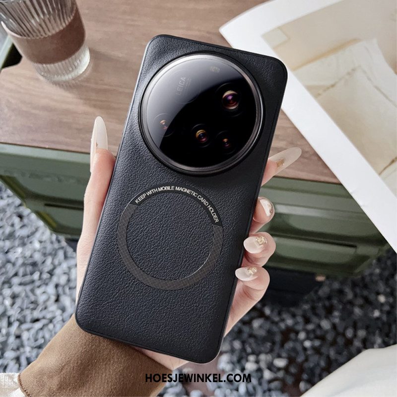 Hoesje Xiaomi 15 Ultra Compatibel Met Magsafe Leerlook