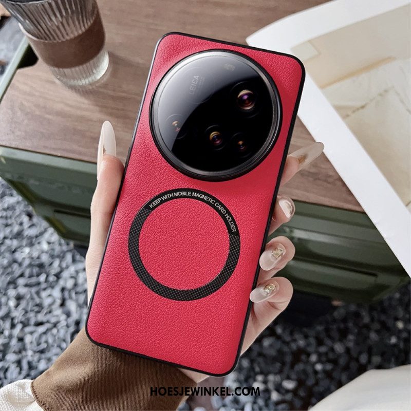 Hoesje Xiaomi 15 Ultra Compatibel Met Magsafe Leerlook