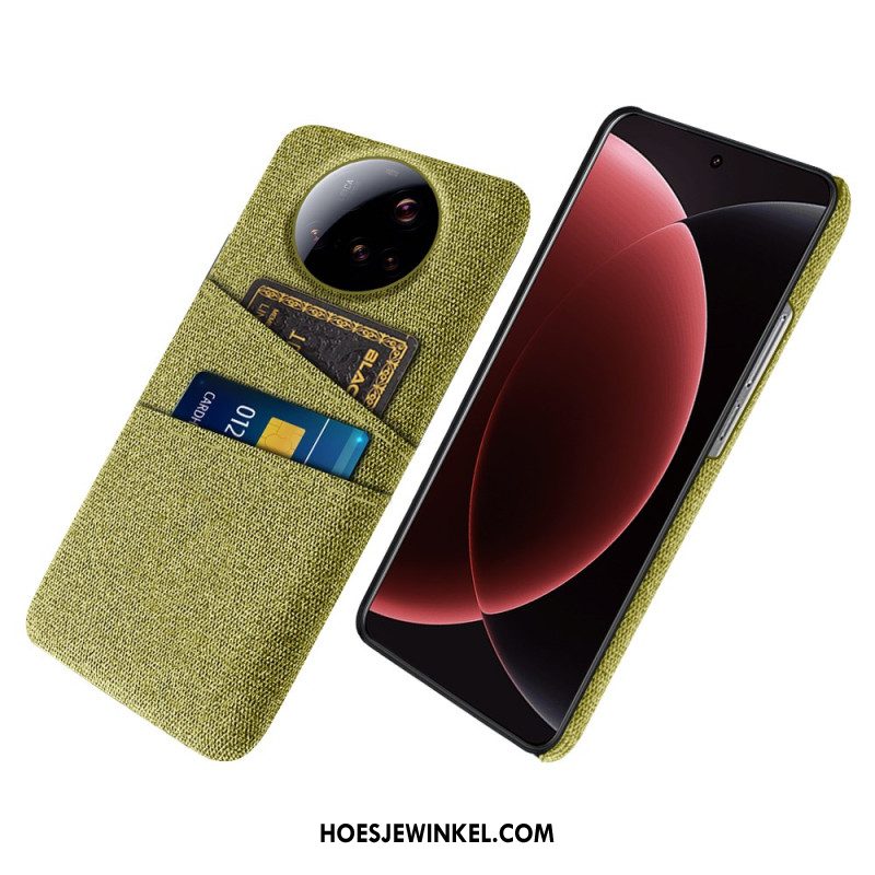 Hoesje Xiaomi 15 Ultra Stoffen Dubbele Kaarthouder