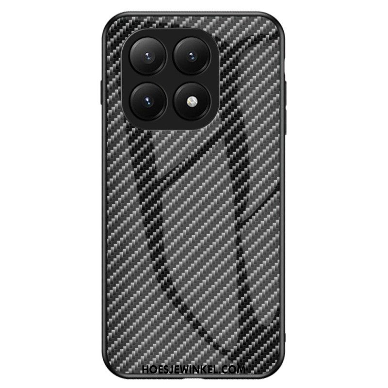 Hoesje Xiaomi 15t Gehard Glas Met Koolstofvezel Bescherming Hoesje