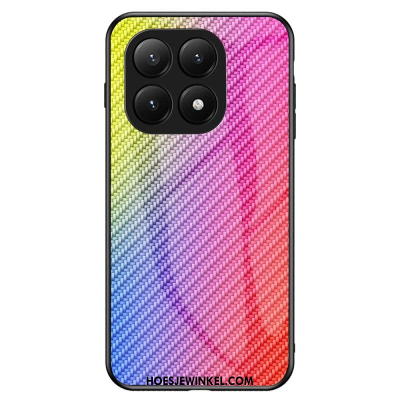 Hoesje Xiaomi 15t Gehard Glas Met Koolstofvezel Bescherming Hoesje