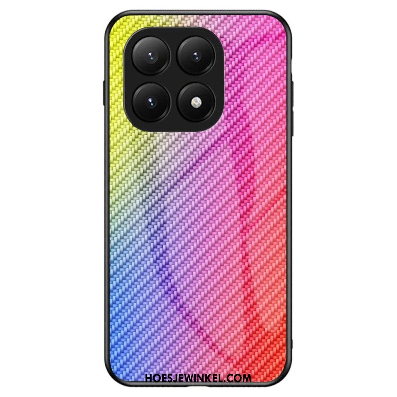 Hoesje Xiaomi 15t Pro Gehard Glas Met Koolstofvezel