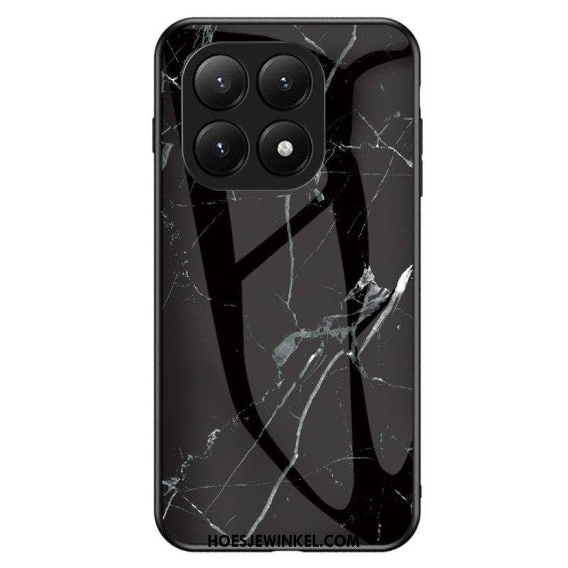 Hoesje Xiaomi 15t Pro Gehard Glas Met Marmerlook Bescherming Hoesje