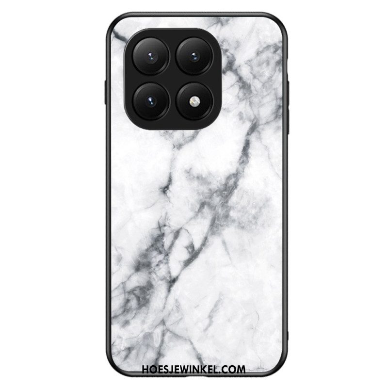 Hoesje Xiaomi 15t Pro Gehard Glas Met Marmerlook Bescherming Hoesje