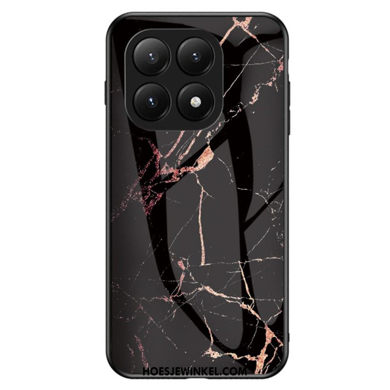 Hoesje Xiaomi 15t Pro Gehard Glas Met Marmerlook Bescherming Hoesje