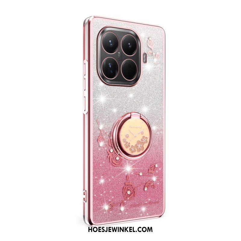 Hoesje Xiaomi 15t Pro Ringhouder Met Strass-steentjes Kadem