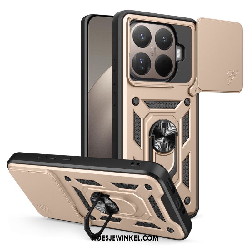 Hoesje Xiaomi 15t Pro Schuifbare Cameracover En Standaard