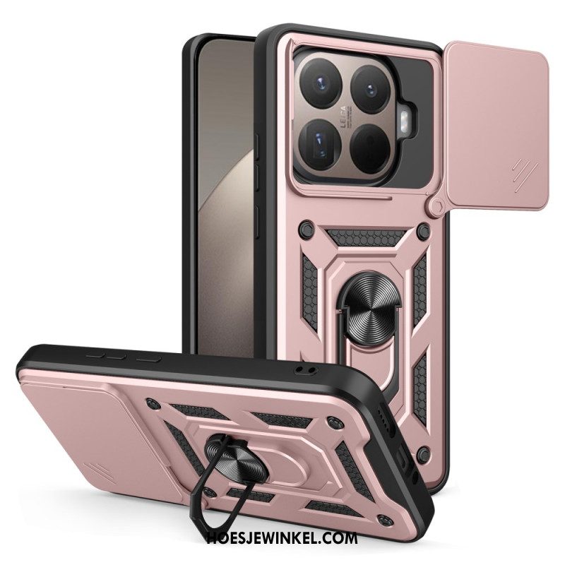 Hoesje Xiaomi 15t Pro Schuifbare Cameracover En Standaard