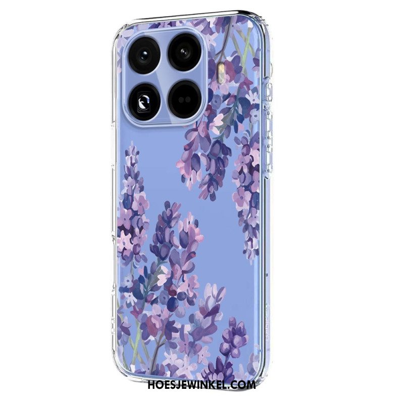 Hoesje Xiaomi 15t Pro Transparant Met Bloemenmotief