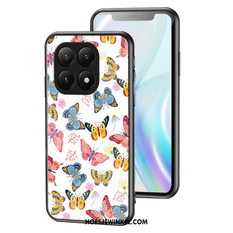 Hoesje Xiaomi 15t Pro Vlinders Van Gehard Glas