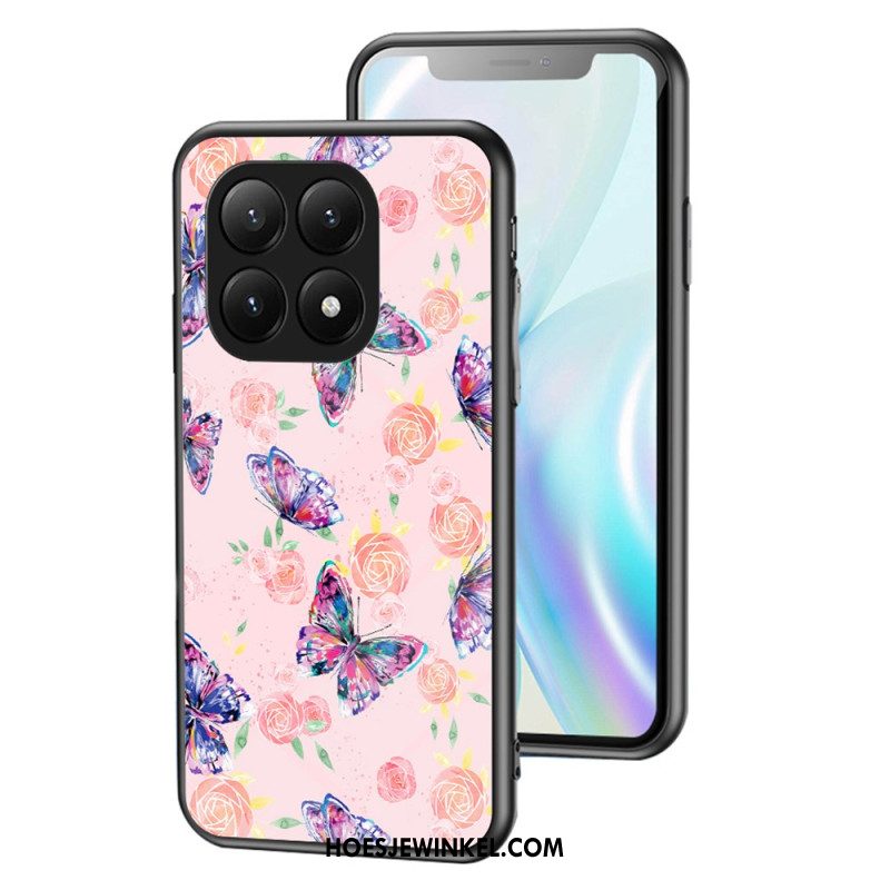 Hoesje Xiaomi 15t Pro Vlinders Van Gehard Glas