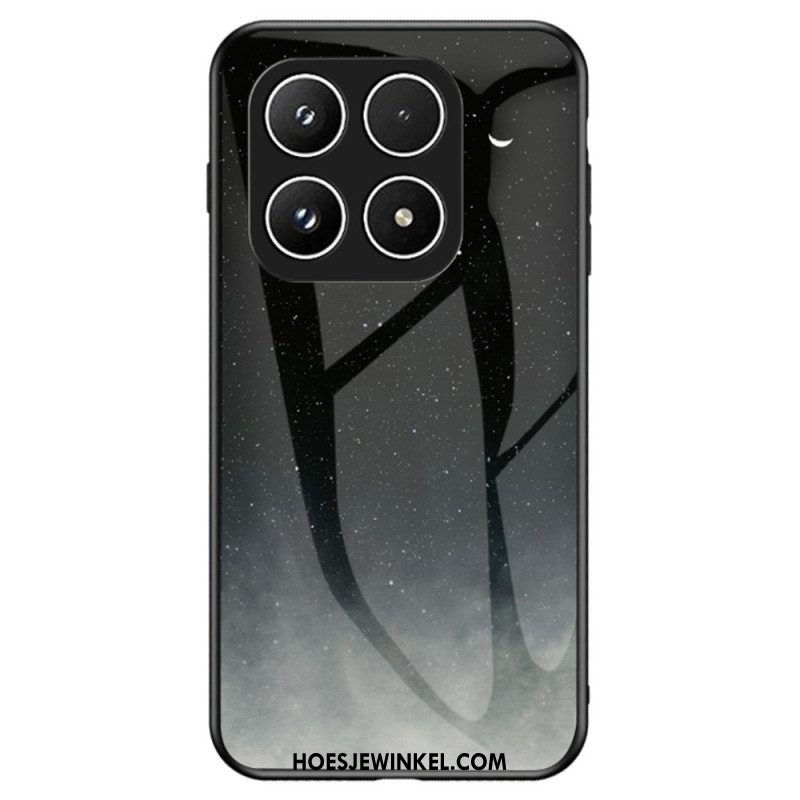 Hoesje Xiaomi 17 Gehard Glas Met Sterrenhemelmotief