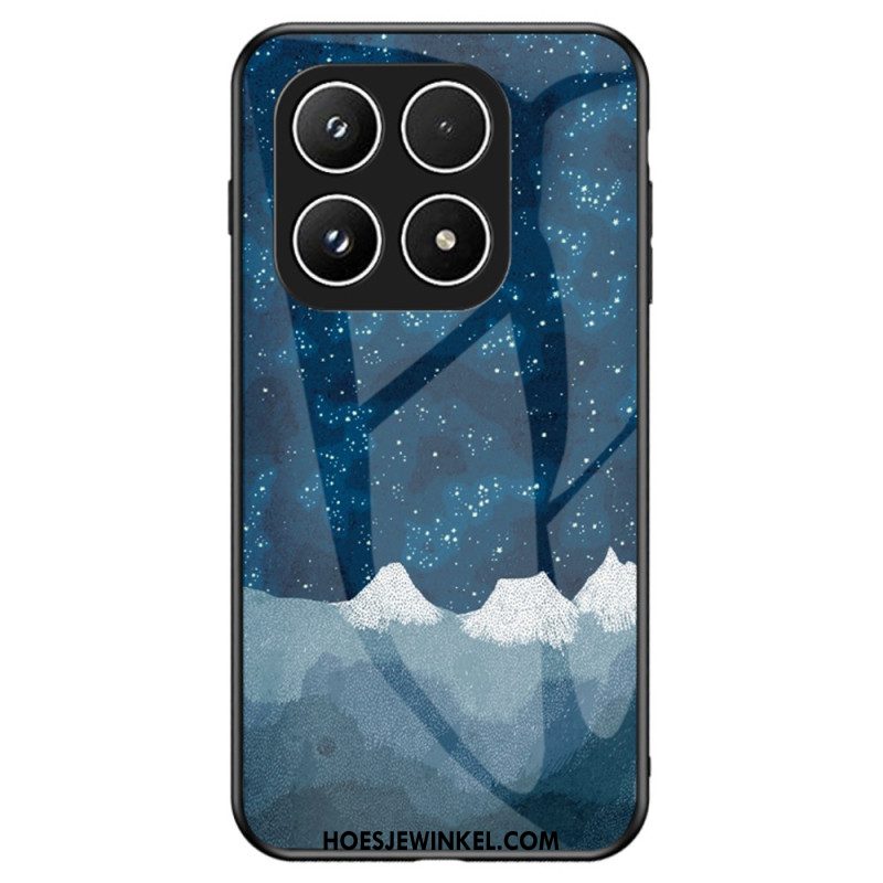 Hoesje Xiaomi 17 Gehard Glas Met Sterrenhemelmotief