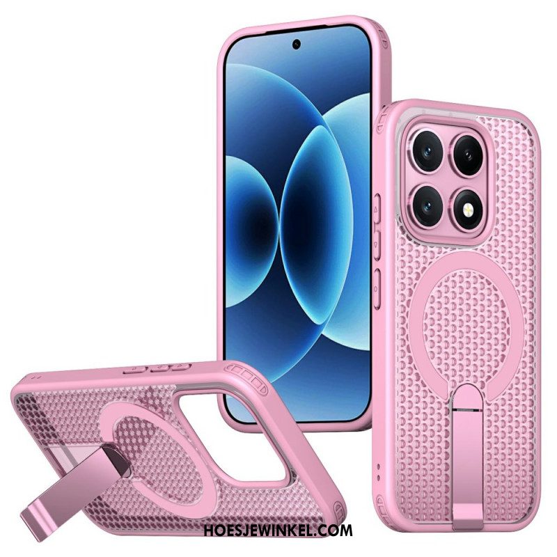 Hoesje Xiaomi 17 Magnetische Rasterstructuur Met Standaard Bescherming Hoesje