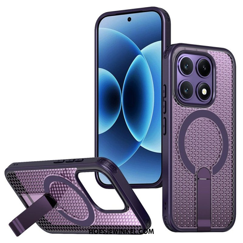 Hoesje Xiaomi 17 Magnetische Rasterstructuur Met Standaard Bescherming Hoesje