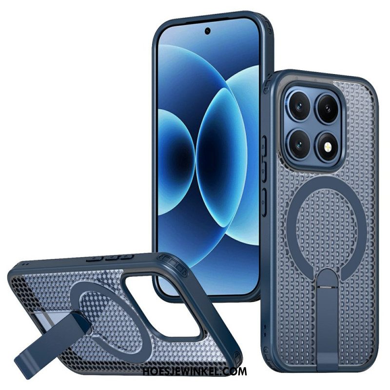 Hoesje Xiaomi 17 Magnetische Rasterstructuur Met Standaard Bescherming Hoesje