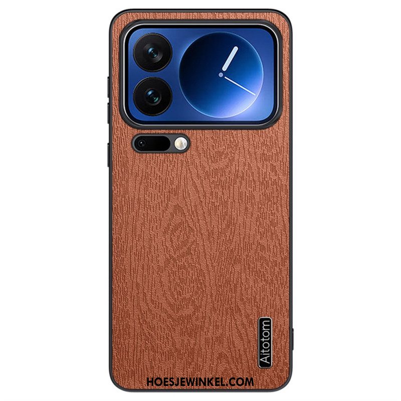 Hoesje Xiaomi 17 Pro Azns Houtnerf Bescherming Hoesje