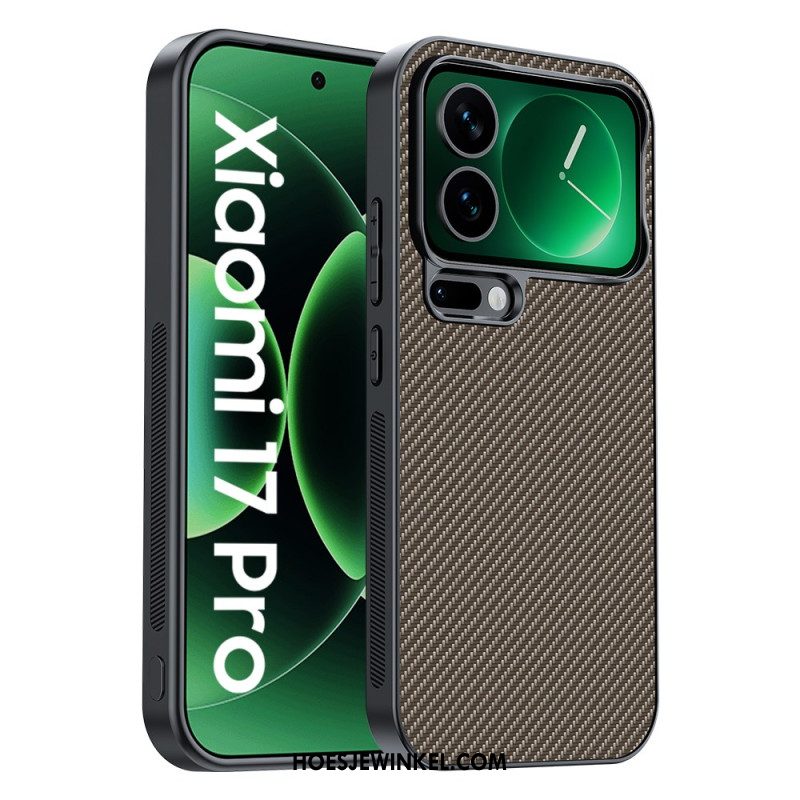Hoesje Xiaomi 17 Pro Koolstofvezeltextuur