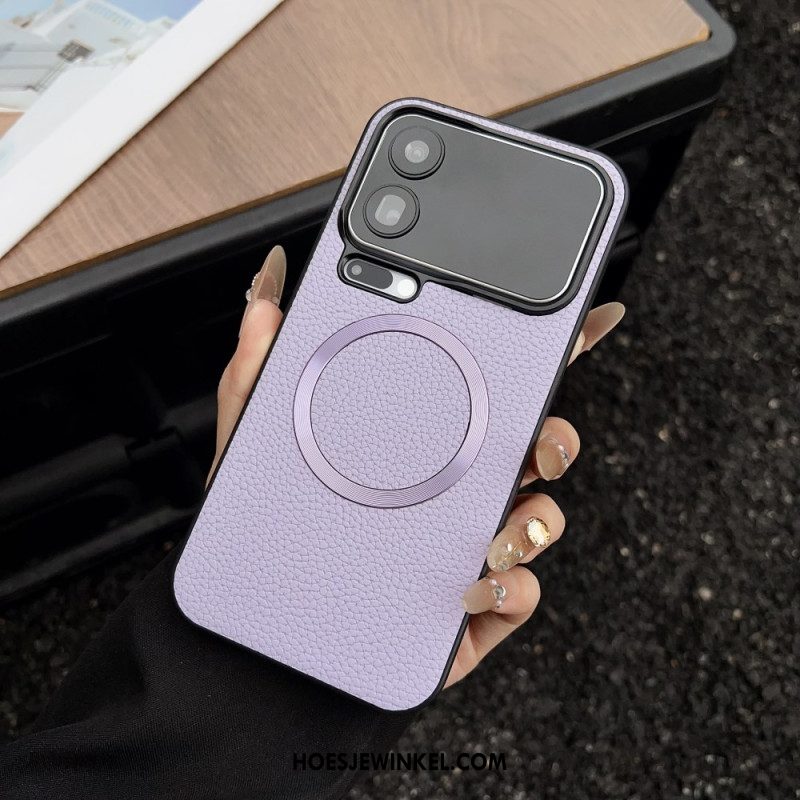 Hoesje Xiaomi 17 Pro Magnetisch Met Lychee-textuur Bescherming Hoesje