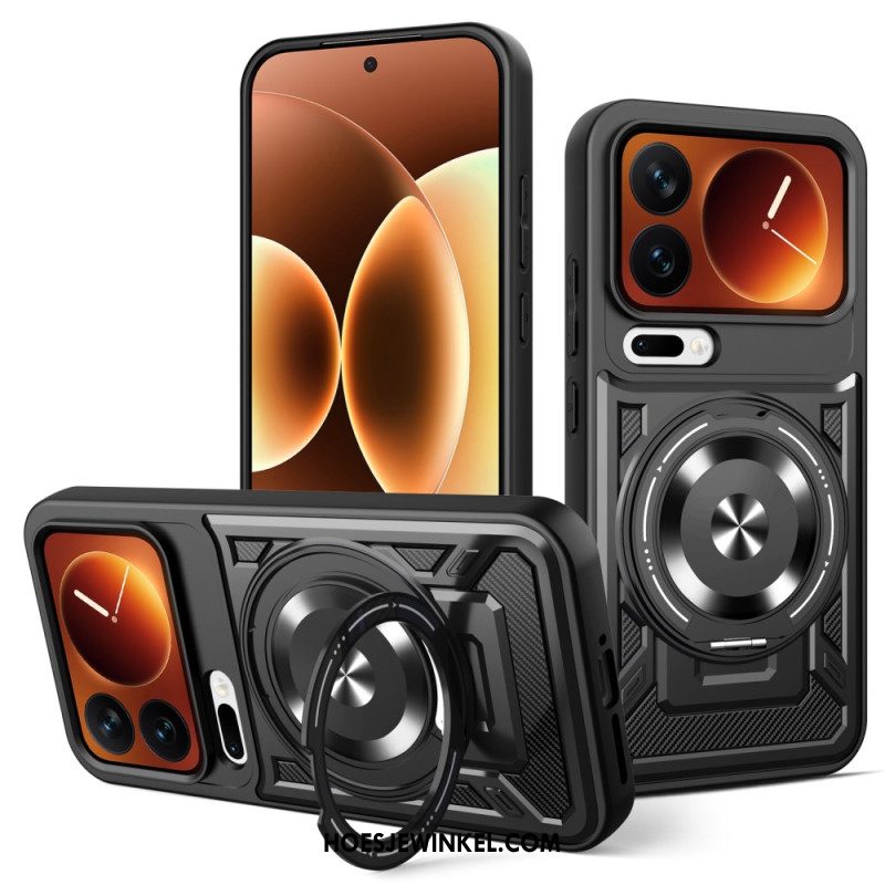 Hoesje Xiaomi 17 Pro Magnetische Sluiting Met Draaibare Standaard
