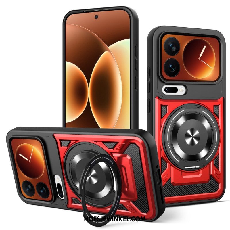 Hoesje Xiaomi 17 Pro Magnetische Sluiting Met Draaibare Standaard