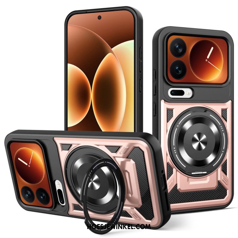 Hoesje Xiaomi 17 Pro Magnetische Sluiting Met Draaibare Standaard