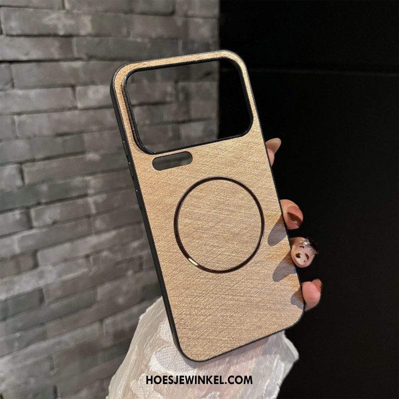 Hoesje Xiaomi 17 Pro Magnetische Zijdetextuur Bescherming Hoesje