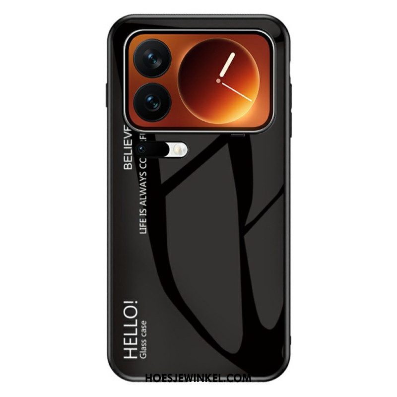 Hoesje Xiaomi 17 Pro Max Gehard Glas Met Hello-logo
