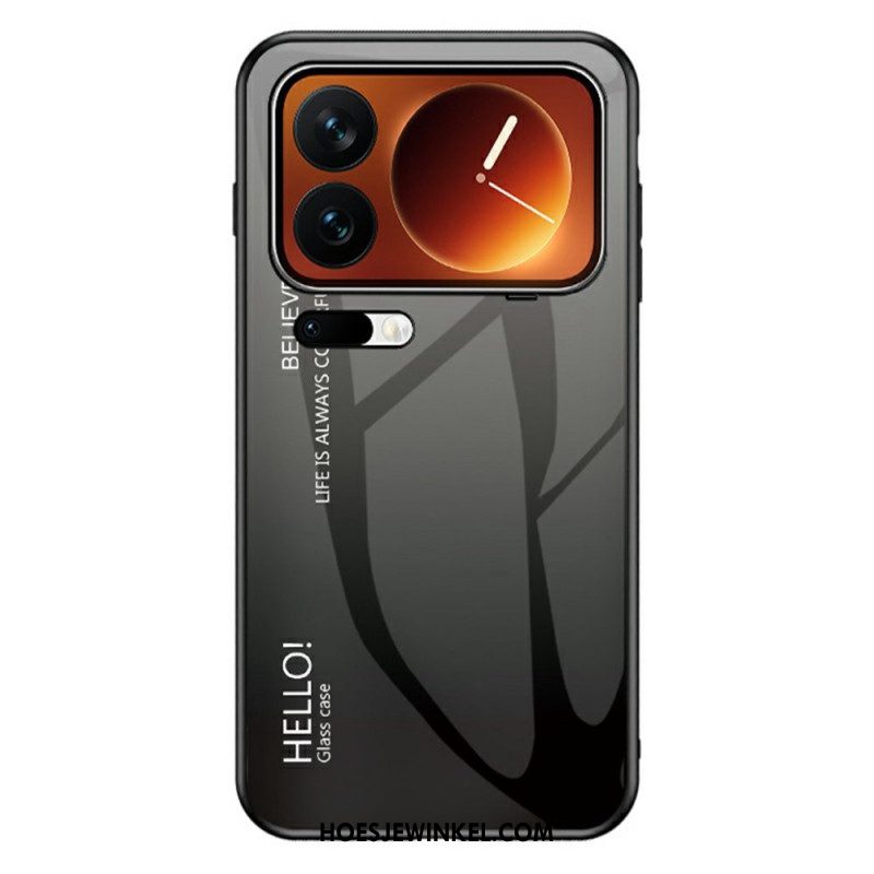 Hoesje Xiaomi 17 Pro Max Gehard Glas Met Hello-logo