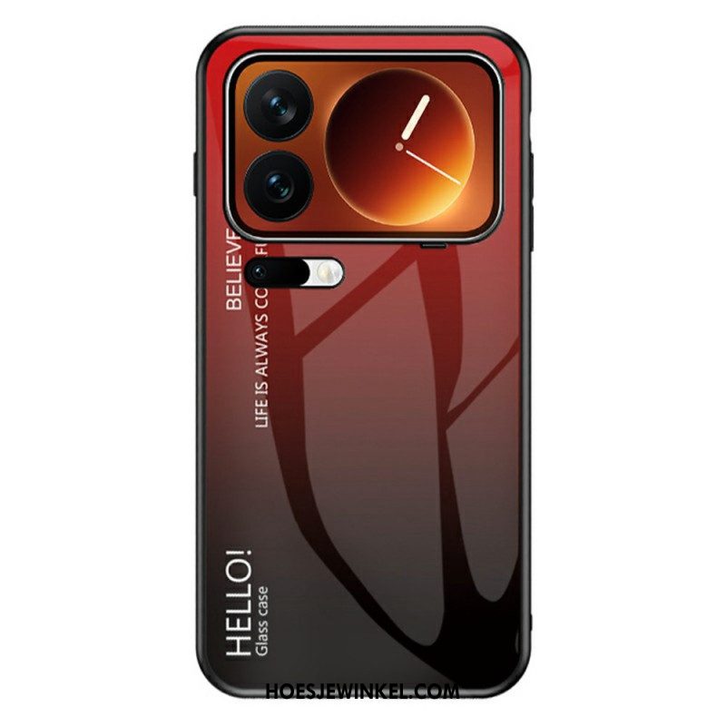 Hoesje Xiaomi 17 Pro Max Gehard Glas Met Hello-logo