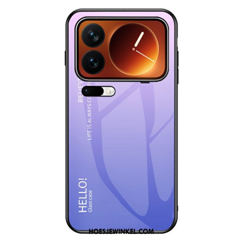 Hoesje Xiaomi 17 Pro Max Gehard Glas Met Hello-logo