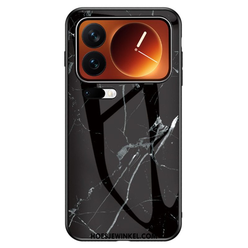 Hoesje Xiaomi 17 Pro Max Gehard Glas Met Marmerpatroon