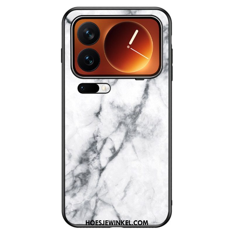 Hoesje Xiaomi 17 Pro Max Gehard Glas Met Marmerpatroon