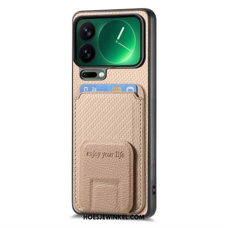 Hoesje Xiaomi 17 Pro Max Kaarthouder En Standaard Bescherming Hoesje