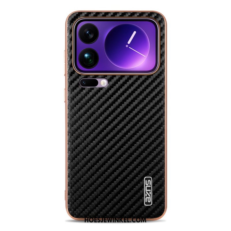 Hoesje Xiaomi 17 Pro Max Koolstofvezeltextuur