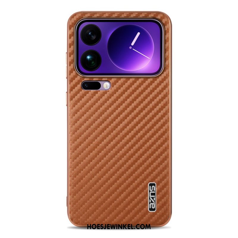 Hoesje Xiaomi 17 Pro Max Koolstofvezeltextuur
