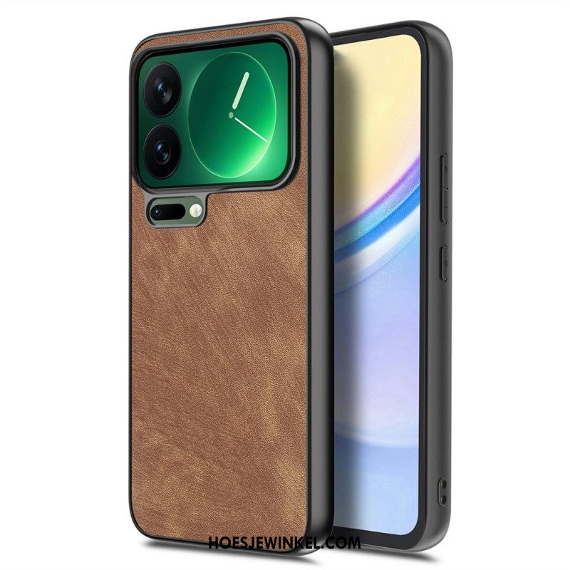 Hoesje Xiaomi 17 Pro Max Schokbestendig Slank Model Met Lederlook