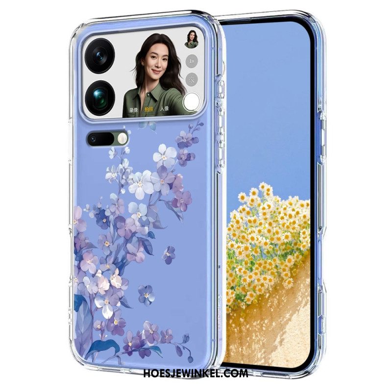 Hoesje Xiaomi 17 Pro Max Vlinders En Bloemen Bescherming Hoesje